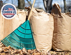 Yard Waste Bags - Large 30 Gallon Brown Paper Leaf Bags For Yard garden lawn - E