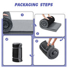 Teler 3in Memory Foam Camping Mattress Pad Portable Roll Up Sleeping Mat Suv