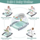 Baby Walker 5-in-1 Foldable Bouncer Rocker Activity Center Trampoline Mint 6-18