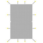 Winter Rectangle Above Inground Swimming Pool Heavy Duty Safety Cover Gray