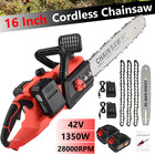 16  Cordless Chainsaw Brushless Electric Handheld Chain Saw W battery charger