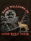 Vintage Hank Williams Jr Lone Wolf Tour T Shirt Adult L Large Black Band Tee