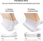 3 6 12 Pairs Men Sport Athletic Thick Cotton Ankle Low Cut Socks Size 9-11 10-13