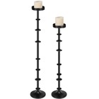 Maxdot Black Metal Pillar Candle Holder 36 29 Tall Decorative Taper Candle