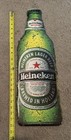 Heineken Lager Beer Embossed Metal Tin Sign 2000 Beer Bottle Decor Bar Man Cave
