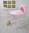 Wicker Moses Basket Covers  Replacement Spare Dressing Set  Bedding Set  Uk Made