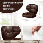 Bar Stools Adjustable Swivel Bar Chairs W  360   Rotation Padded Counter Set Of 2