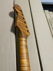 Aaaaa Roasted Flame Maple Strat Guitar Neck Stainless Fret Nitro For Fender Part