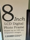 Brand Nib  Pandigital Lcd Digital Black Photo Frame Wood Frame 8  128mb Pan80-2 