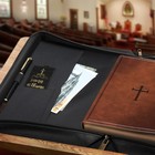 Large Classic Bible Cover Vegan Leather Carrying Book Case Church Bag Bible P   