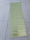 Vintage Gold Glitter Vinyl Felt Lined Fabric Remnant 1990s 16 X 47 