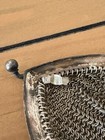 Antique Whiting   Davis Silver Mesh Purse Art Deco Evening Bag Chain Handle Usa