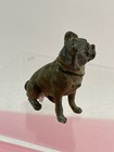 Vintage Antique Old Cast Metal Or Spetler Bulldog Dog 2-1 4  Tall