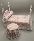 1 12 Artisan Pitty Pat Miniatures Bedroom Set Dollhouse Miniature Furniture