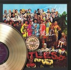 Beatles  Framed Black Wood Reproduction Signature Gold Lp Display 3