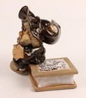 Art Pottery Fairy Garden Gnome Elf Goblin Mini Figurine Signed 4  Vintage