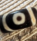 Exceptional Tibetan Agate Stone Dzi Bead With 2 Eyes - G