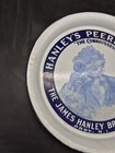 Antique Porcelain Hanley s Peerless Ale Round Beer Tray Bar   Mancave  Decor