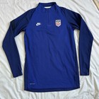 Team Usa Pullover Mens M Nike Vaporknit Strike Soccer Drill Top Blue Cd2173-455