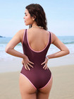 Women s Strawberry Shortcake Red Maroon Cute Swimwear Cheeky One Piece Swim Set