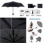 Automatic Umbrella Sun And Rain Anti-uv Windproof 3 Folding Compact Umbrella Hot