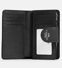 Coach Women s Medium Corner Zip Wallet In Crossgrain Leather  black 
