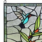 River Of Goods Stained Glass Window Panel Multicolor Hummingbird 92-piece Art