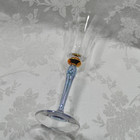 Mikasa Blue Stem Wine water Crystal Glasses Set 6 Royal Jamestown Rare 8 5 8 