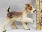 1960s Airedale- Wire Haired Fox Terrier Hunting Dog Figurine- Porcelain Japan