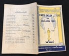1946 How To Write English Letters Jong Jinta Bros   Siam Bangkok Map Of Thailand
