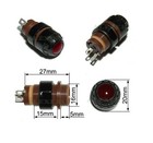 6 Pcs 1 5-30v Dash Panel Pilot Indicator Instrument Light Lamp Red   E10 Bulbs