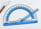Maped Helix 180   Shatter Resistant Protractor W swing Arm Office School Home