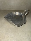 B W Buenilum Vintage Aluminum Hand Hammered Leaf-shaped Candy Dish Tray
