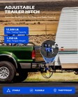 Omt Adjustable Trailer Hitch 2  Receiver 8  Drop Hitch Dual-ball Mount 12500lb