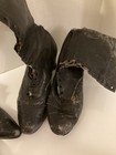         2 Pair Ladies Antique Victorian Lace-up Black Ankle Boots As-is  walk Over 