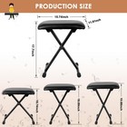 Adjustable Piano Bench Xshaped Foldable Padded Keyboard Music Stool Seat