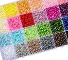 200 Acrylic Pearl Beads Round Mixed Colors Jewelry Making Wedding Sewing Crafts