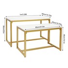 Metal Shoe Handbag Display Stand Nesting Tables 2 Piece Set Display Riser Shelf