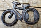Cast Iron Antique Style Rustic Bike Beer Bottle Opener Bicycle Soda Man Cave