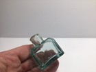 Square Antique Burst Top Schoolhouse Inkwell 