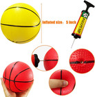 12pcs 5inch Mini Basketballs colorful Rubber Inflatablebasketball pool Kick Ball