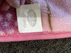 Plush Childs Blanket pink reversible bear Family 56in X 41in