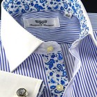 Blue Winchester Business Shirt With Paisley Inner Lining Fashionable Design