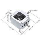 90 Degree Right Angle Bevel Gearbox Forward Double Output Shaft 3 3ft 20 Teeth