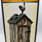 Vintage Cracker Barrel Break Of Dawn Out House Tealight Candle Holder New