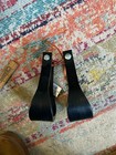 Ralide  Stirrup Set  Black Used Western Tack Set Leather Treads Free Shipping