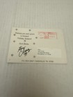 1997 Country Singer Kenny Chesney Signed Christmas Postcard