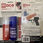 2 Mace Police Pepper Gun Spray Refill  oc   H2o  Cartridge Dual Pack Kit 4  Dye