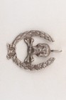 German Pendant 800 Silver Ww2 Wwii Skull Bones Badge War Period Ww1 Wwi Battlefi
