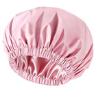 Shower Cap For Women  Reusable Waterproof Satin Lined Shower Cap